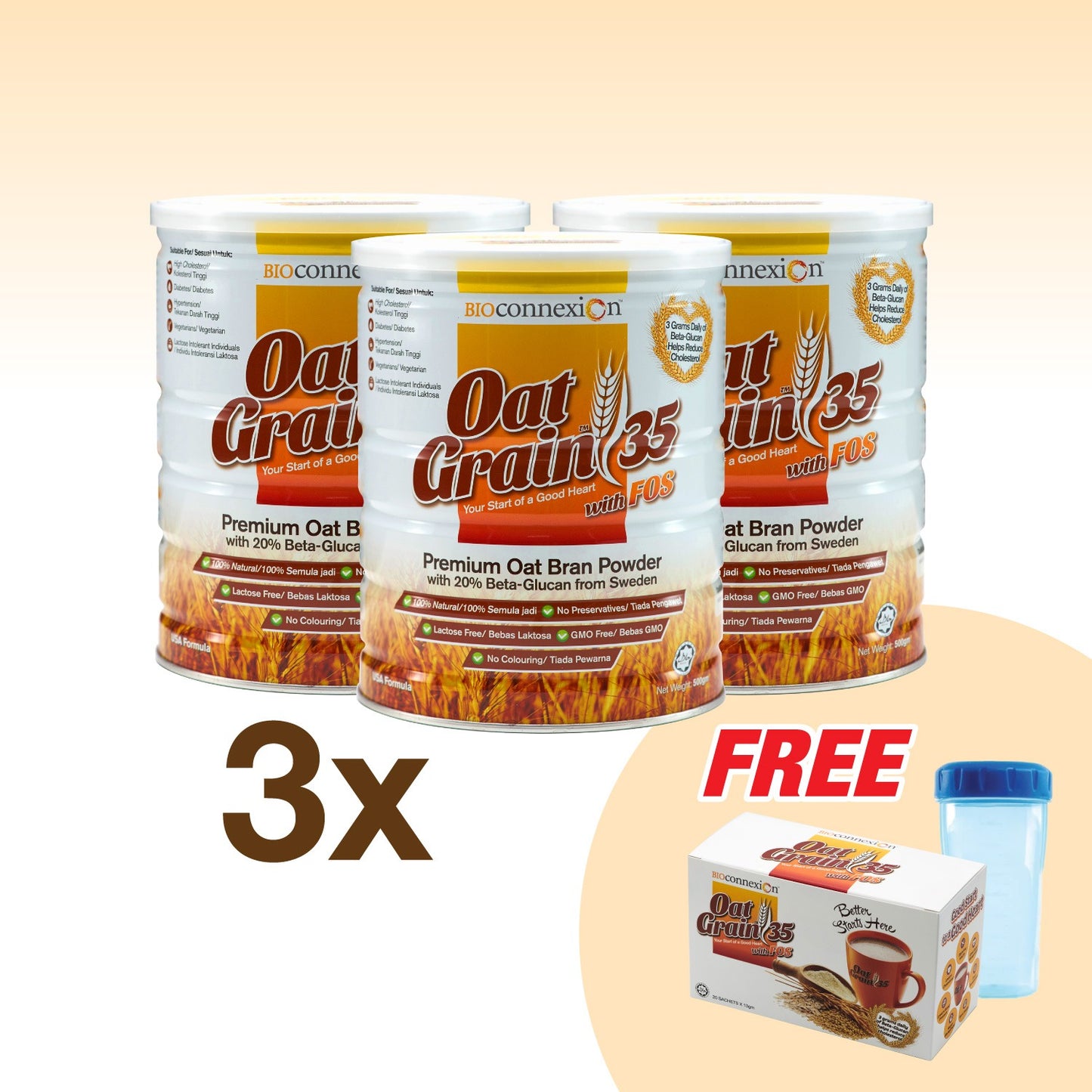 3X OATGRAIN 35 (500g) Bundle Promo